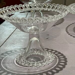 Anthropologie Delicate Glass Candy Vase